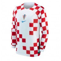 Camiseta Croacia Primera Equipación Replica Mundial 2022 mangas largas